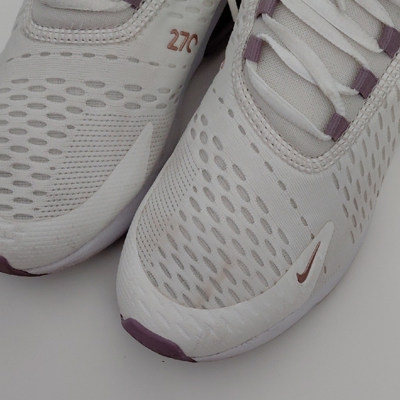 Nike Women's White and Purple Sneakers - Picture 7 of 17